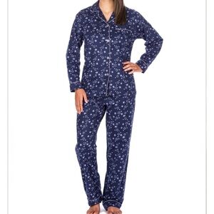 Noble mount Navy Star Print Pajama Set